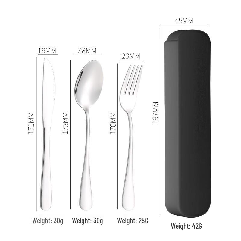 Ruhan Stainless Steel Portable Cutlery Set