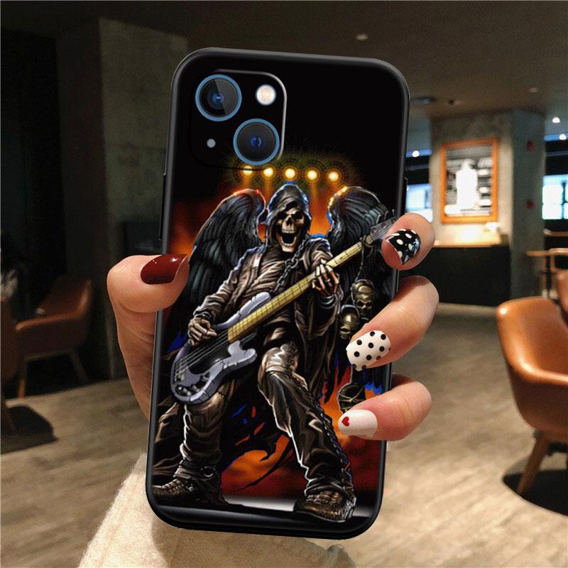 Grim Reaper Skull Shell Phone Case for Samsung Galaxy Note 10 20 S23 S24 S25 Ultra FE Plus Edge Lite A02S A35 A07 A17