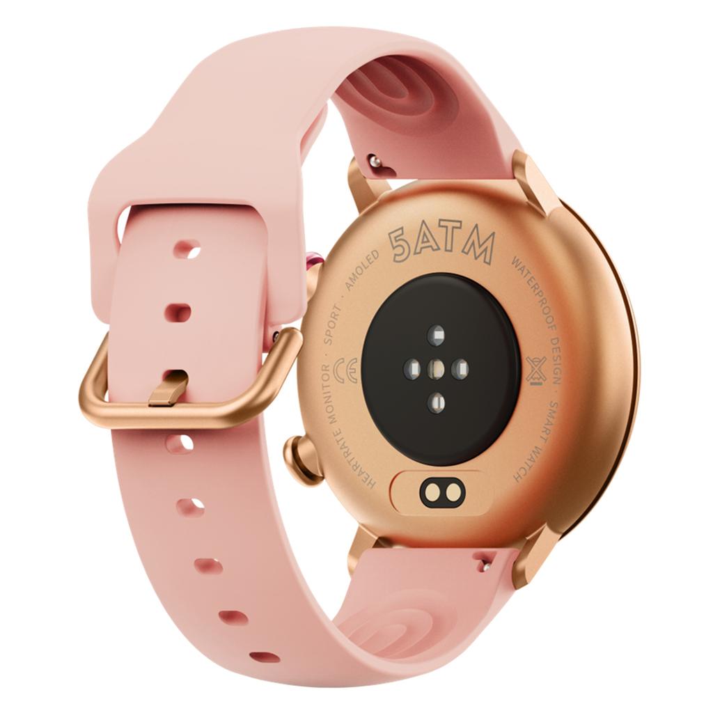 W2 Smart Watch for Women 1.32 Inch AMOLED Screen Health Tracking 5 ATM Waterproof Fitness Tracker