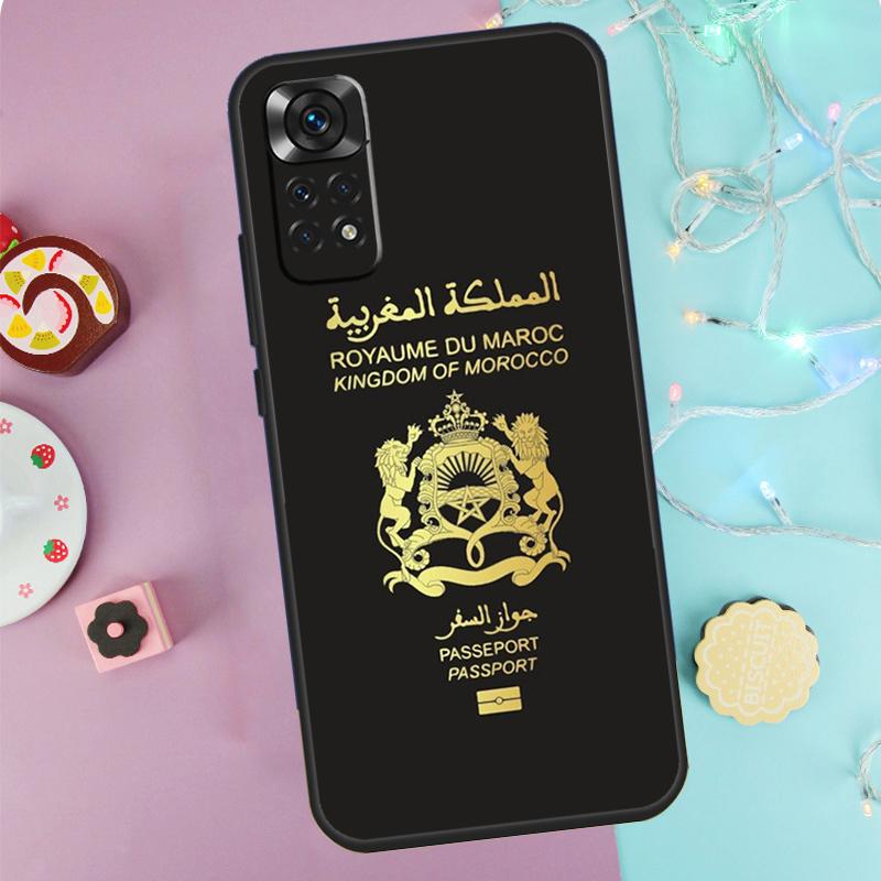 Morocco Flag Coat Of Arms Case For Xiaomi Redmi Note 14 Pro 9 10 11 12 13 9S 10S 11S 12S Redmi 14C 10C 12C 13C Cover