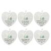 Heart-Shaped Sea Glass Friendship Decor Ceramic Heart Ornament Friendship Keepsake Sea Glass Art Christmas Tree Hanging Ornament for Best Friends
