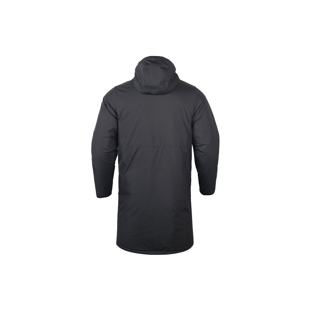 Nike Solid Color Mid-Length Warm Hooded Cotton Jacket Men Outerwear Black CW6767-010