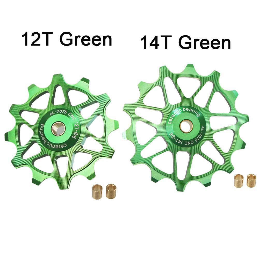 2 szt. 12T 14T Rowerowe Łożysko Ceramiczne Kółko Przerzutki Tylnej Rolka Prowadząca Napinacz Do SHIMANO SRAM DEORE GX Kółko Napinające Części Rowerowe