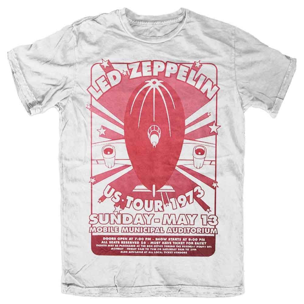 Led Zeppelin Футболка Белая Новая Унисекс XXXL