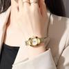 Retro Gold Women's Quartz Watch - High-End Fashion Steel Band Style