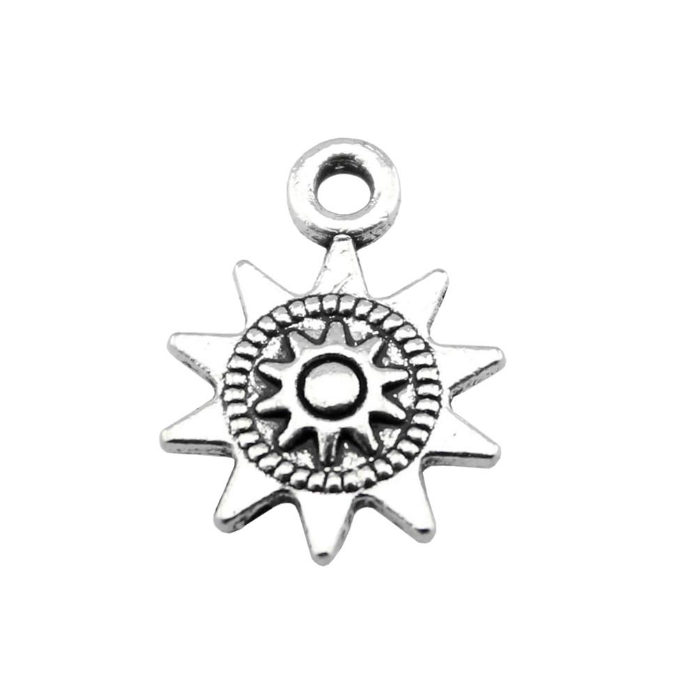 Sun And Moon Face Charms Multi Color Alloy Pendants For Celestial Themed Jewelry