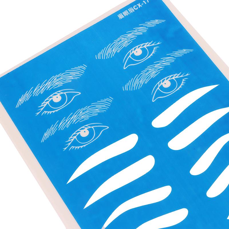 3D Silicone Permanent Makeup Tattoo Training Practice Fake Skin Blank Eye Lips Face For Microblading Tattoo Machine