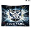 Custom Name Bulldogs Printed Tapestry – Wall Hanging for Bedrooms, Dorms, and Home Decor