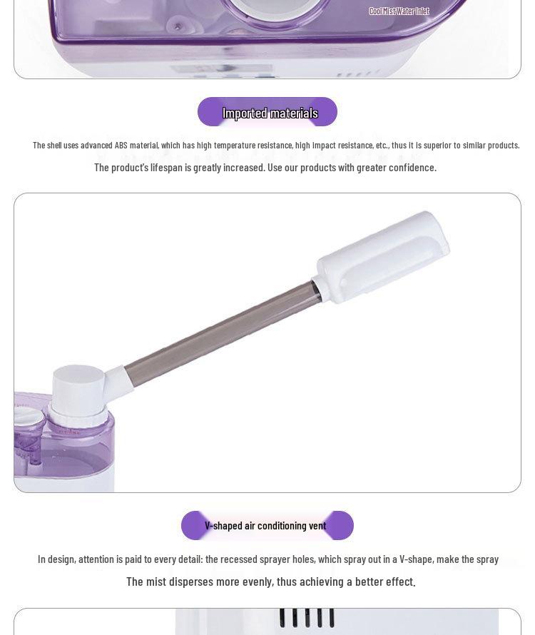 Dual Tube Hot & Cold Beauty Sprayer for Facial Care, Hydration, and Moisturizing In Salons