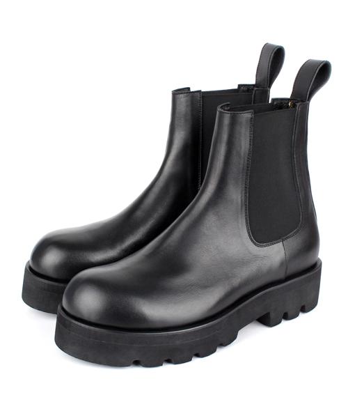 David Stone Dvs Bold Round-Toe Chelsea Boots (All Leather)