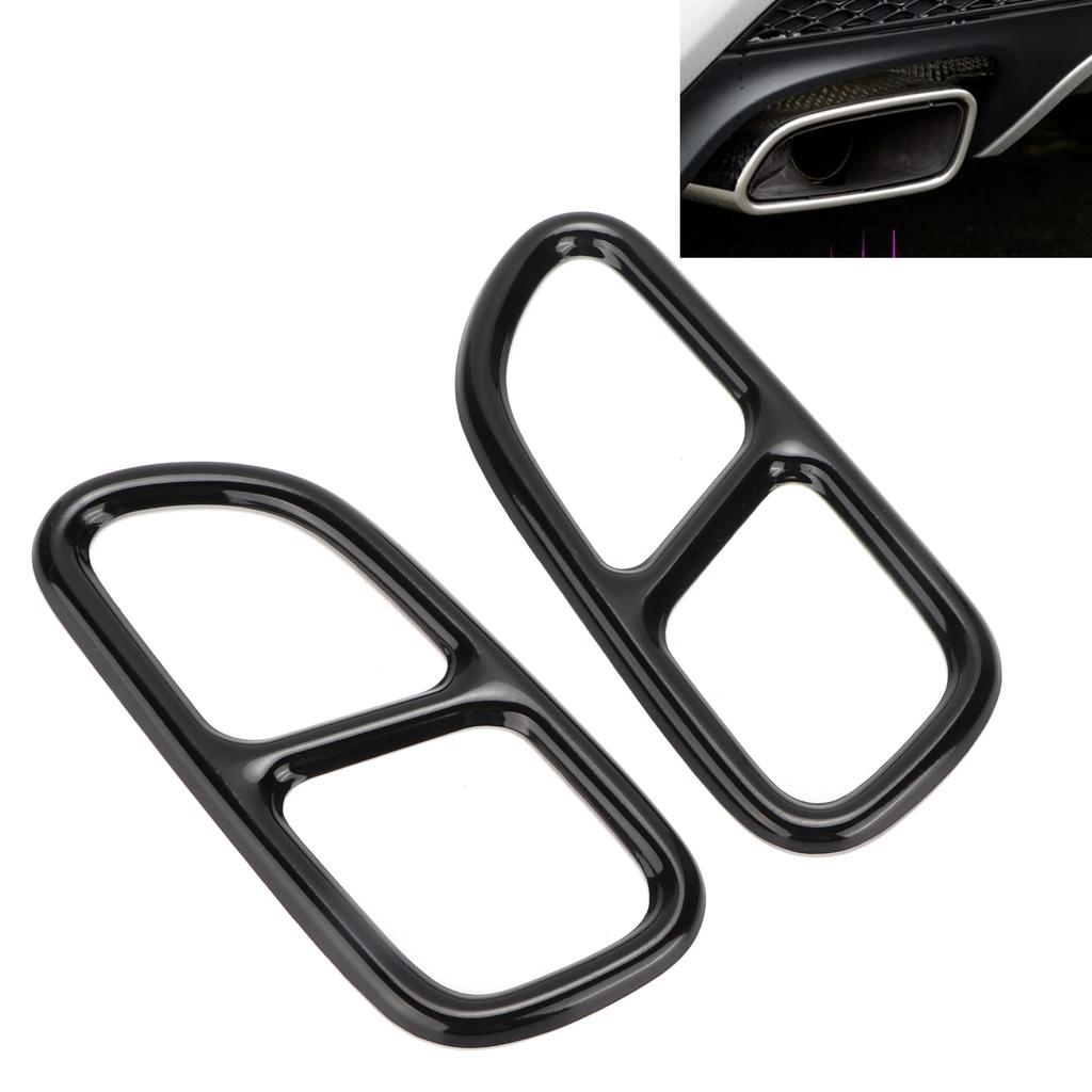2pcs Exhaust Tip Trim Frame Quad Outlet Replacement for MercedesBenz CLA SLK R172 SL R231
