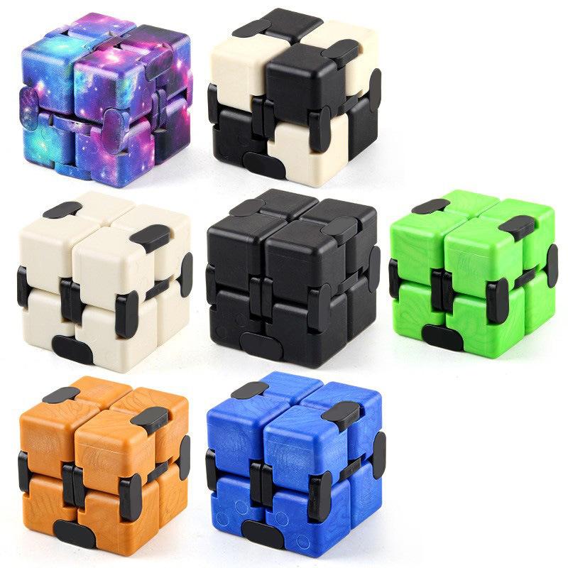 Halloween Stress Relief Cube Infinite Fidget Toy for Kids Christmas Gift Decompression Puzzle Finger Toy