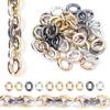 20pcs/bag 28X23mm Plated Acrylic Chain Buckle Link Chain Connector For Jewelry Making Bracelet Necklace Handbag Chain Wholesale