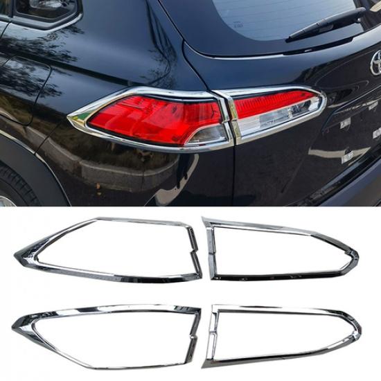 Chrome Rear Tail Light Lamp Cover Trim 4pcs For Toyota Corolla Cross -2025