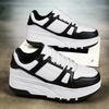 29-40 Bambini Smontaggio Quattro Ruote Scarpe Piatti Scarpe da Fuga / Scarpe da Pattinaggio a Rotelle con Ruote per Donna