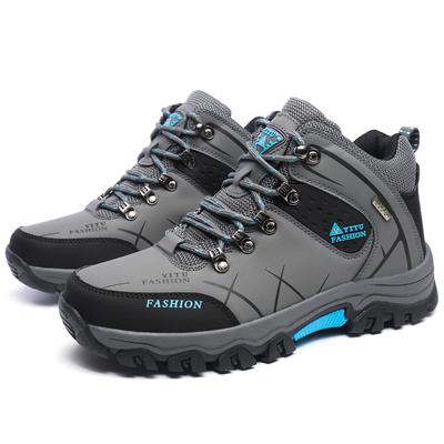 Men's Hiking Boots Waterproof Outdoor Sports Shoes Leather Sneakers Male Plus Size 39-47