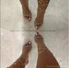 2023 Strappy Rhinestone Stiletto High Heel Mules - Elegant Backless Party Shoes for Women