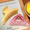 Raspberry Color Hollow Hair Clip Polka Dot Hairpin Fashion Hair Claw Clip  Headdress