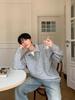Men's Korean Style Two-Piece Lapel Pullover Knit Sweater - Winter Loose Fit, Casual Outerwear