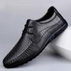 Fashion Genuine Leather Mens Oxford Shoes Casual Shoes Cowhide Business Footwear Soft Comfortable Male Walking Shoes Breathable Sneakers
