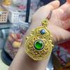 Elegant Double-Sided Gourd Pendant Necklace for Women