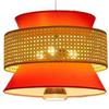 Chinese Style Rattan Weave Chandelier for Dining Room, Teahouse, Restaurant, Bar, and Cafe