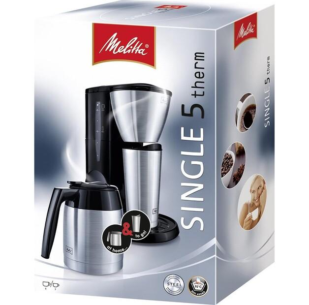 Кофеварка Melitta Single 5 черный/нержавеющая сталь (M720-BK/SST)