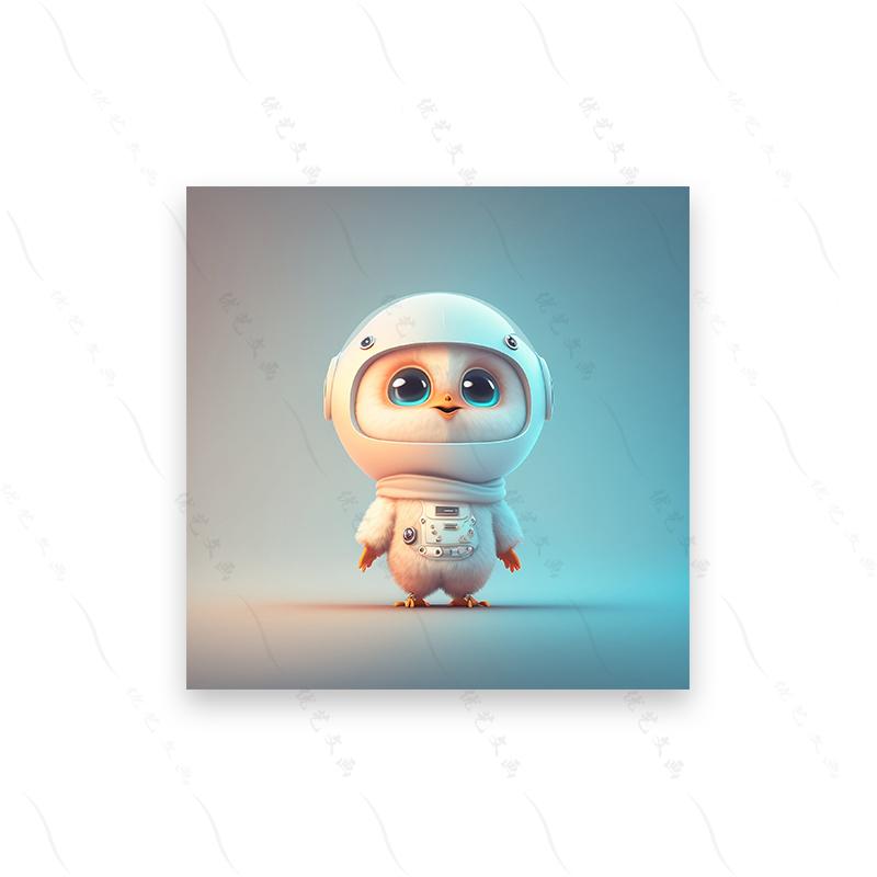 Baby Animal Astronauts Set 10 Cute Cute Pixar Dog Art Poster Print Cartoon Hd Modern Canvas Painting Nursery Kid Room Home Decor