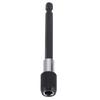 1/4 Inch Hex Shank Quick Relse Screwdriver Drill Bit Holder (black Knurling 100MM)