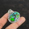 Fiesta Kingman Turquoise Pendant Multi Copper Turquoise Pendant  925 Sterling Silver Pendant Handmade Gemstone Pendant Gifts For Engagement