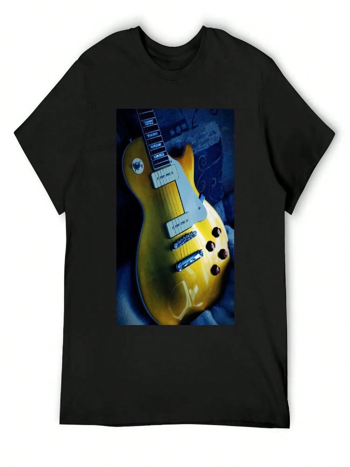 Electric Guitar T-Shirt Anime Figures Oversized T Shirt Blanks unisex Clothings S разноцветный