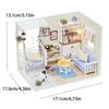 Kitten Mini Doll House 3D Puzzle Assembly Model Building Kit Creative Room Bedroom Decoration With Furniture Wooden Crafts Gifts