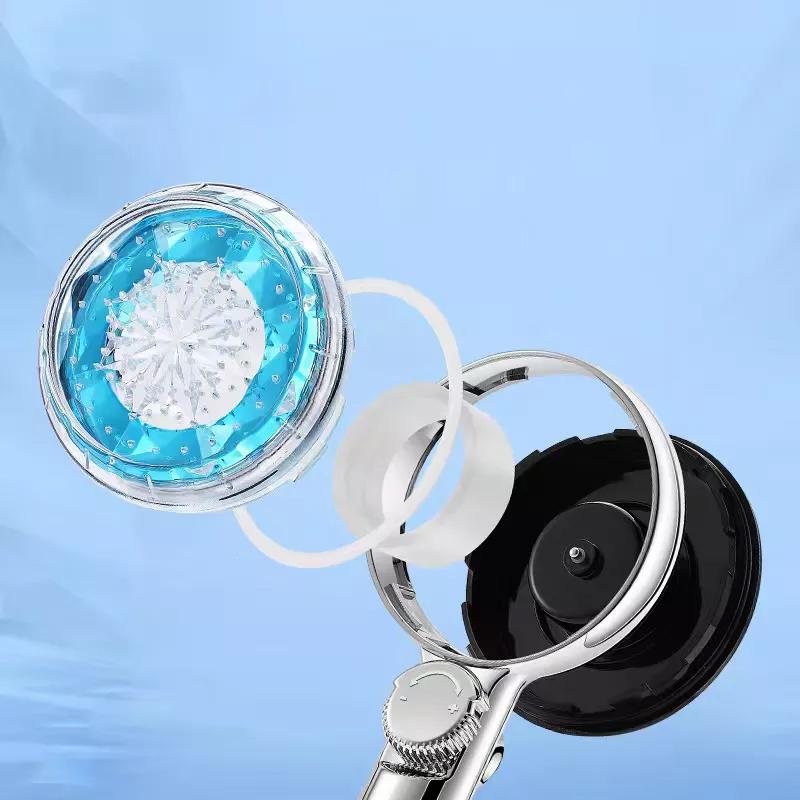 Modern Style Temperature Sensor LED Color-Changing Single Hand Shower Spray Head Eco-Friendly Saving for Home Hotel Bathrooms