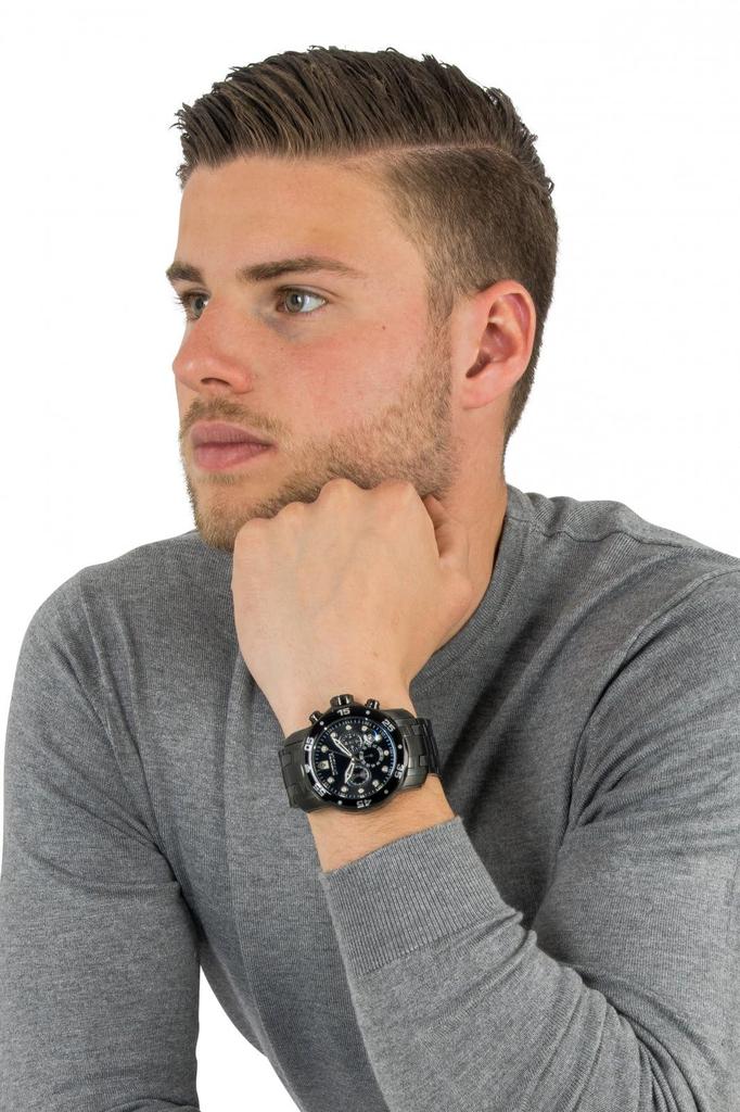 Armbanduhr Pro Diver Quartz 48mm Gehäuse schwarz Edelstahlarmband schwarzes Zifferblatt 76 [Invicta] Herren [Artikel]