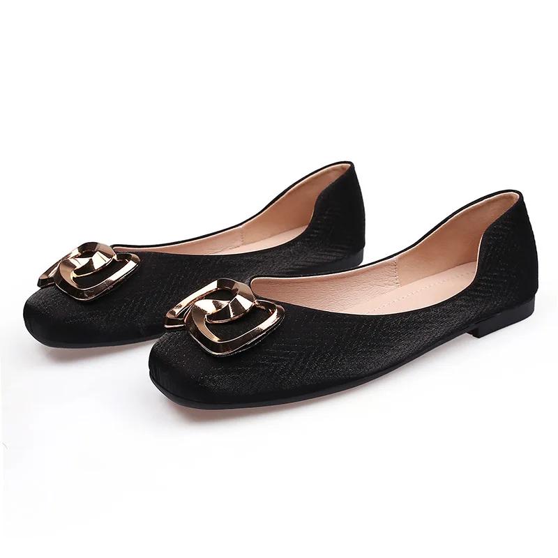 Spring Summer Shoes Women Flats Modern Elegant Ladies Single Shoes Fashion Brand Plus Size 42