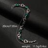 Love Fashion Hand Ornament Openwork Air Quality Flower Diamond Lady Bracelet Alloy Heart Bracelet Women