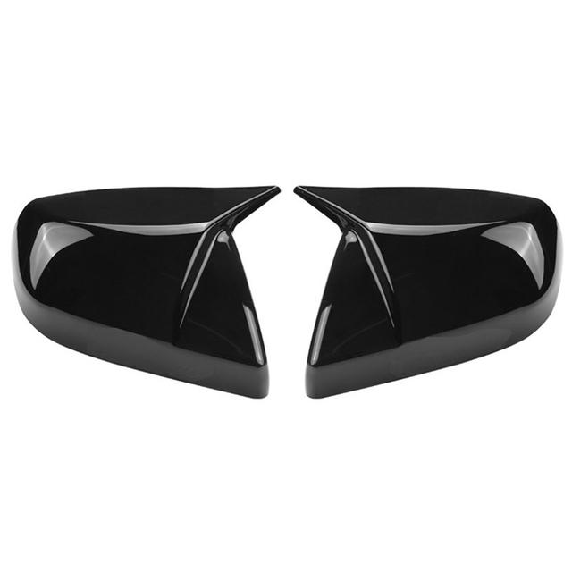 For Cadillac CT5/CT6 ATSL CT4 Carbon Fiber Look Modified Rear View Mirror Shell Folding Texture Horn Rearview Mirror Cover