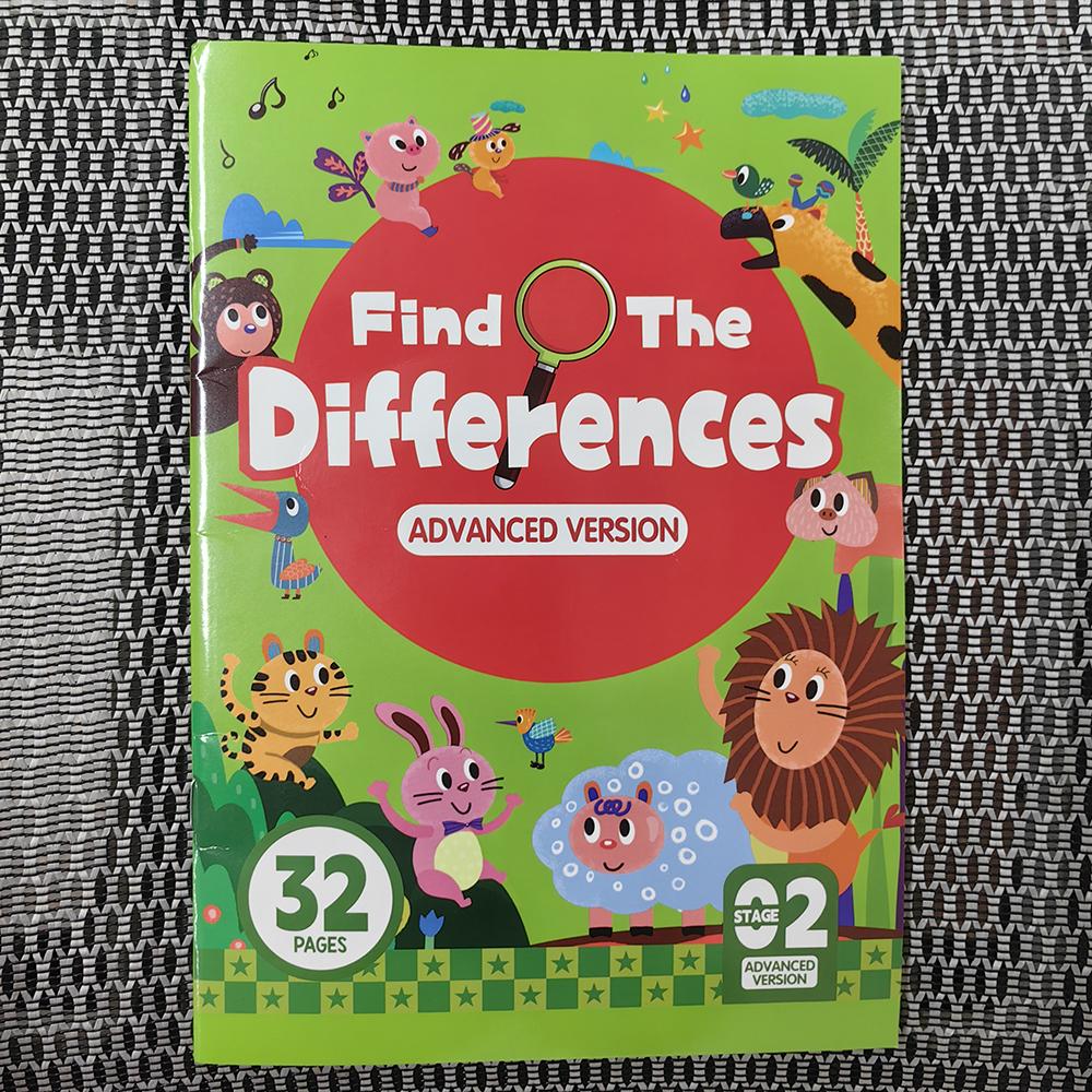 Нетоксичная книга с заданиями «Найди отличия» 32 игры Наблюдательность Память Тренировка концентрации