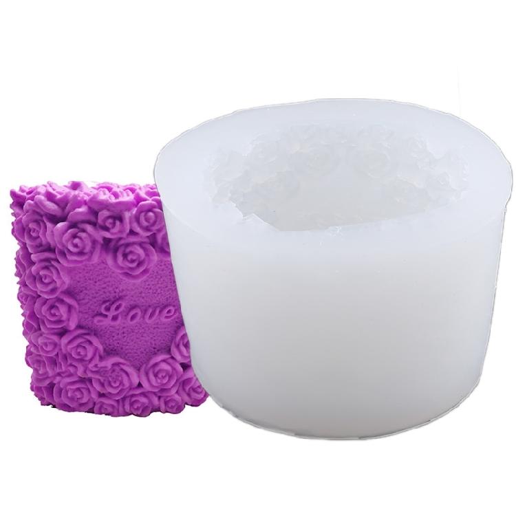 Kitchen Baking Pans Fondant Moulds Rose Shaped for Making Candy Jelly Cake
