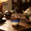 Tazza da Latte Ceramica Fatta a Mano Senza Manico per Bevande Calde Fredde 150ml Gres Rustico Tazza da Caffè Cappuccino Senza Gambo Tè Facile da Pulire Regalo Unico