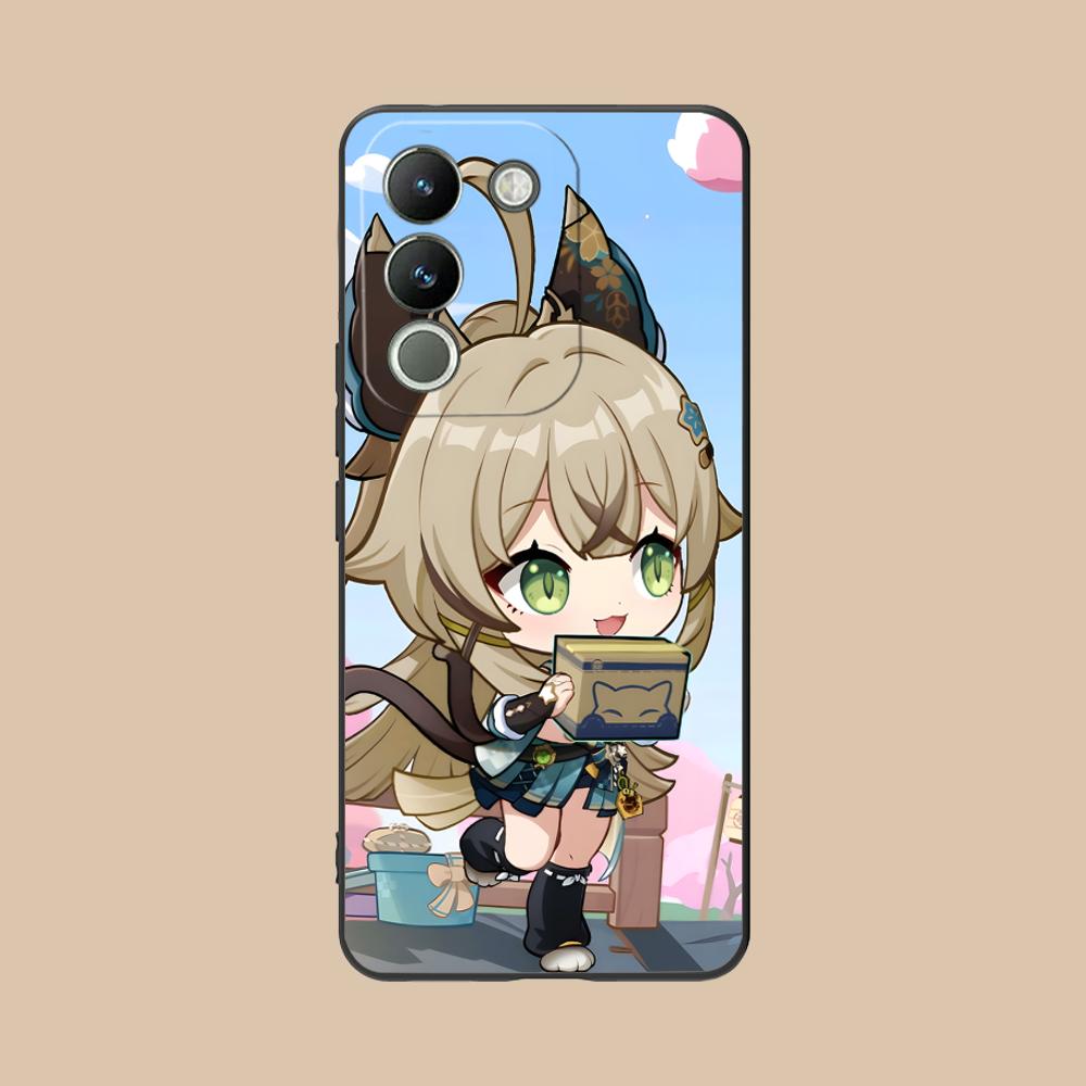 Game GI Kirara Mobile Phone Case for VIVO Y77 76 75 74 73 72 58 56 55 51 50 38 36 Y19 Y18 Y03 Y01 5G Colorful Printing Cover