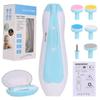 Baby Electric Nail Trimmer with Led Light Kid Nail Polisher Tool Baby Care Multifunctional Fingernail Cutter Trimmer Infant Manicure Set