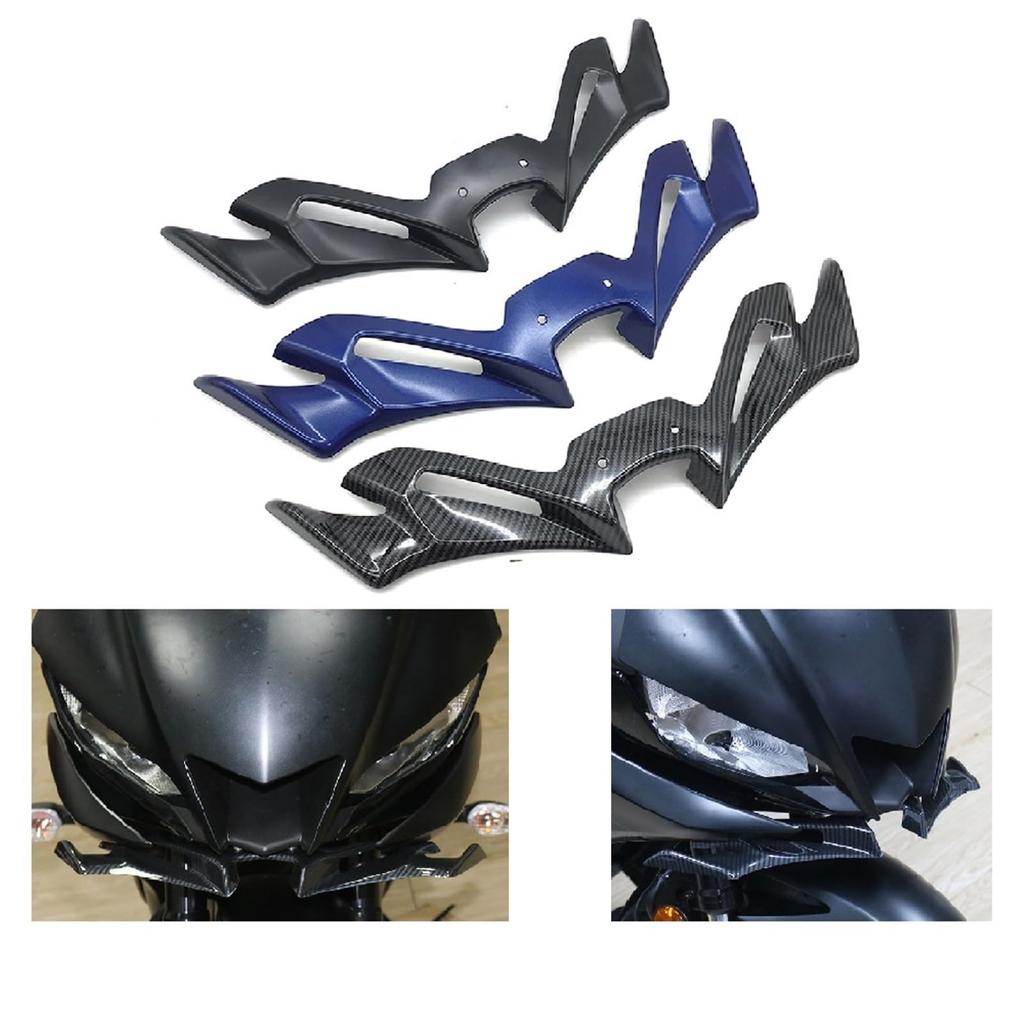 2019-2024 Motorcycle Front Vehicle Nose Extension Plate (Carbon Fiber Look) for YZF-R25 for YZF-R3