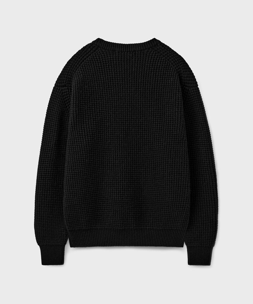 Beulaendideu Chain Heavy Wool Sweater [Black]