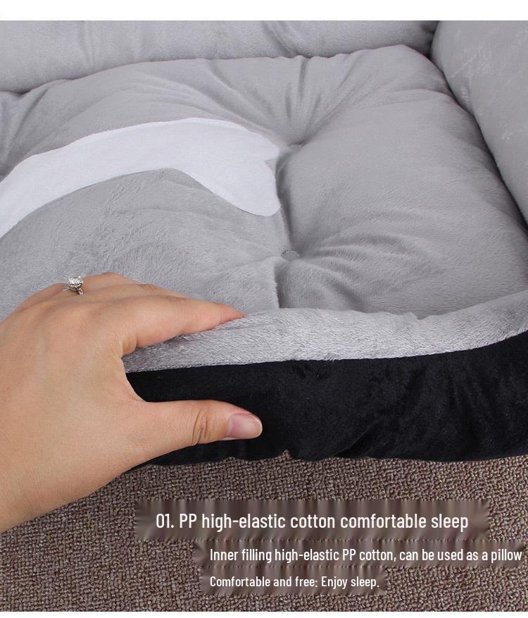 Warm Dog Bed for Small, Medium, and Large Dogs - Pet Nest & Mat for Dogs and Cats