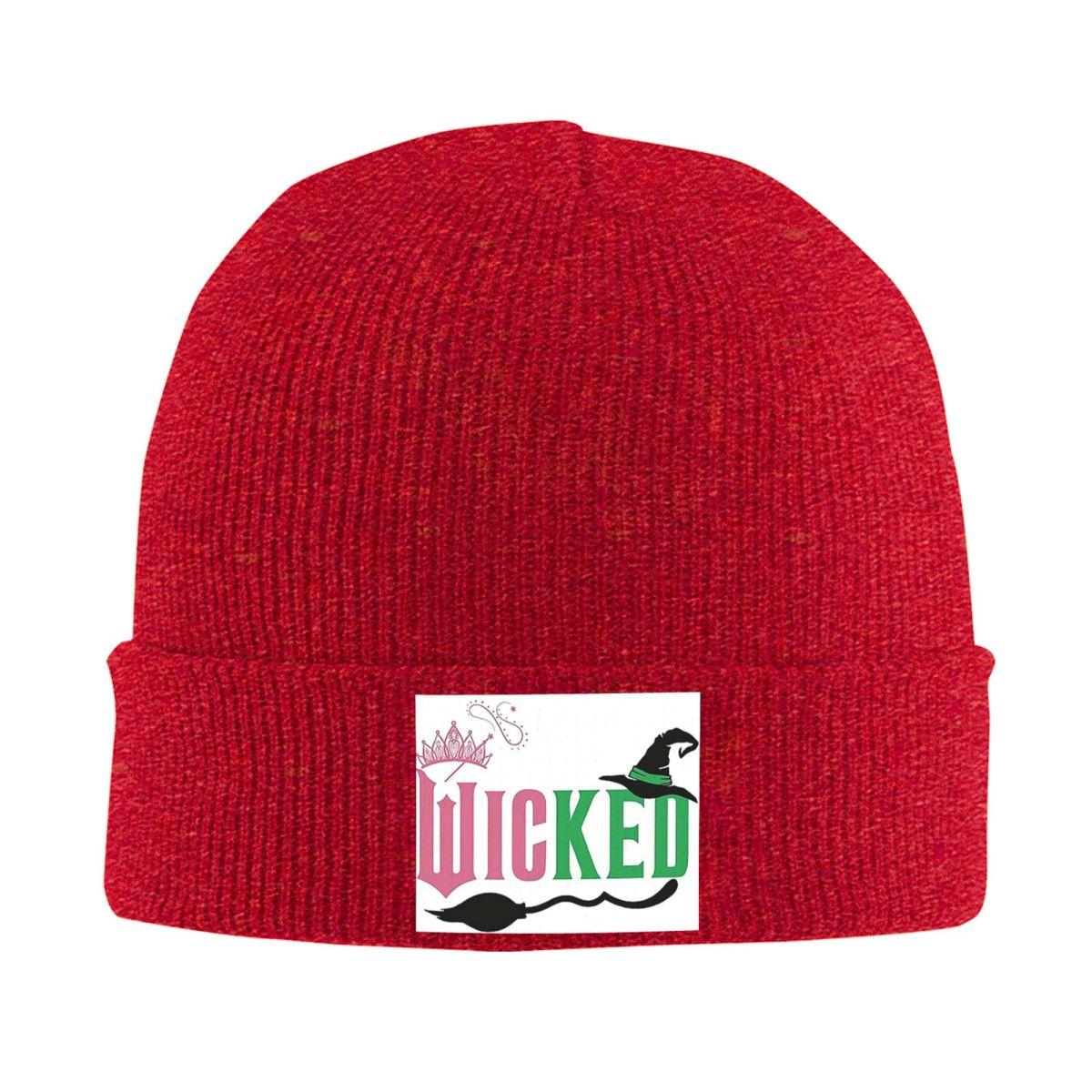 

Wicked Movie Elphaba And Glinda Warm Knitted Cap Winter Knit Bonnet Hat Skullies Beanies Hip Hop Caps for Unisex One Size