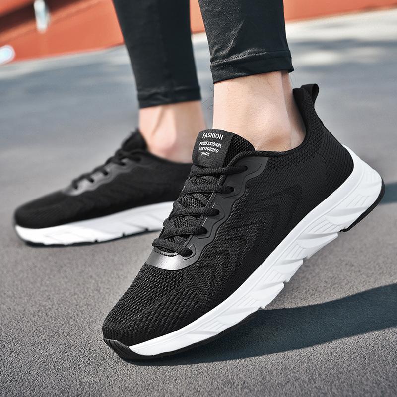 Junior High School Students Sports Shoes Men's Running Shoes Student High School Entrance Examination Special Shoes Youth Breathable Non-slip Lightwei