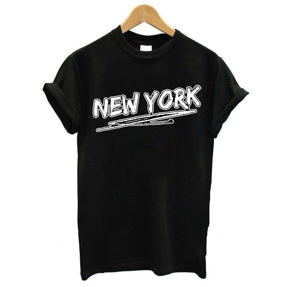 Women T Shirt Harajuku New York City 