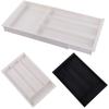 Plastic Adjustable Flatware Tray Space Saving Silverware Drawer Organizer for Kitchen