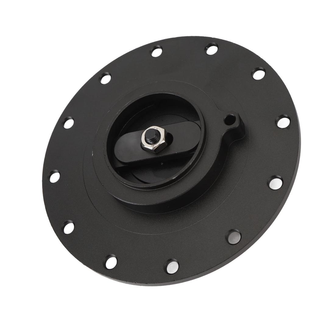 160mm Billet Aluminum Easy Fill Fuel Cell Gas Cap With 12 Hole Cell Bung and Gasket for 12 Screw 5.343 in Screw Holes